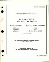 Illustrated Parts Breakdown for Variable Pitch Propeller - Models 22D30-305, 22D30-307, and 22D30-317