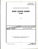 Illustrated Parts Breakdown Rotary Actuator Assembly 181 Series