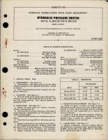 Overhaul Instructions with Parts Breakdown for Hydraulic Pressure Switch - Part AL-58D1113A1 and AL-58D1121A2