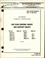 Overhaul Instructions for Air Flow Control and Shutoff Valves - Models SV7-2, SV7-3, SV7-1, and AMV4-1-1