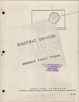 Overhaul Manual w Parts for Electric De-Icer Timers - Models 74217 and 74266 
