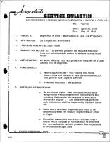 Inspection of Hubs for Model A422-E1 and -E2 Propellers