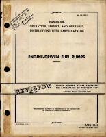 Operation, Service, & Overhaul Instructions with Parts Catalog for Thompson Engine-Driven Fuel Pumps