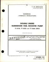 Overhaul Instructions for Double Ended Submerged Fuel Booster Pumps