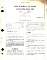 Overhaul Instructions with Parts Breakdown for Electromechanical Torque Actuator - Part 29474-5 - Model ETA05-156-1