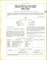 Overhaul Instructions with Parts Breakdown for Tank Unit with Liquid Level Sensor - Model FG16K1 