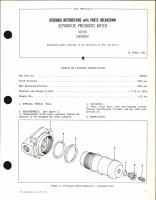 Overhaul Instructions with Parts Breakdown for Separator, Pneumatic Water 568785