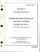 Overhaul Instructions for Power Boosted Hydraulic Master Cylinder - Model 9013-3