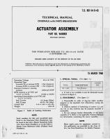 Overhaul with Parts Breakdown for Actuator Assembly - Part WA8003