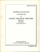 Instructions with Parts List for Engine Vibration Isolators - MB-100875 and MB-100876