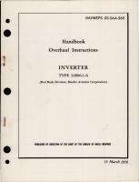 Overhaul Instructions for Inverter - Type 32E06-1-A 