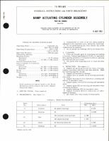 Overhaul Instructions with Parts Breakdown for Ramp actuating Cylinder Assembly Part No. R50463