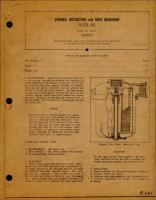 Overhaul Instructions w Parts Breakdown for Air Filter - Part 27300 