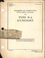 Handbook of Instructions with Parts Catalog for Type N-6 Gunsight