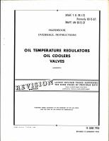 Overhaul Instructions for Airesearch Oil Temperature Regulators Oil Coolers and Valves 