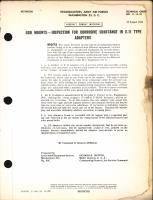 Inspection of Corrosive Substance in E-11 Type Gun Mount Adapters
