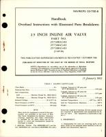 Overhaul Instructions with Illustrated Parts Breakdown for Inline Air Valve - 2.5 Inch