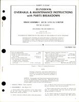 Overhaul and Maintenance Instructions with Parts Breakdown for 5-Rotor Brake Assembly - 13 7/8 x 9 1/8 - Part AA-313314-2