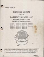Overhaul with Illustrated Parts List for Navigational Rotating Warning Light - G8400A Series