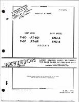 Parts Catalog for T-6D (AT-6D), T-6F (AT-6F), SNJ-5, and SNJ-6