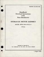 Overhaul Instructions with Parts Breakdown for Hydraulic Motor Assembly - Model MF69-3906-30S553-4