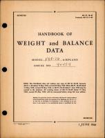 Weight and Balance Data for Model F8F-2D