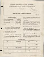 Overhaul Instructions with Parts for Manually Operated Slide Shut-Off Valve - Part 116665 