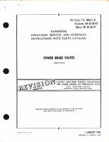 Operation, Service, & Overhaul Instructions with Parts Catalog for Power Brake Valves