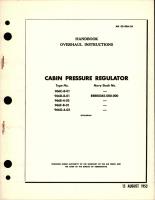 Overhaul Instructions for Cabin Pressure Regulator 