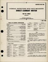 Overhaul Instructions with Parts Breakdown for Direct Current Motor - Part 26900-2 