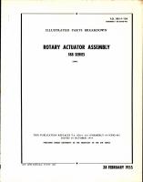 Illustrated Parts Breakdown Rotary Actuator Assembly 188 Series