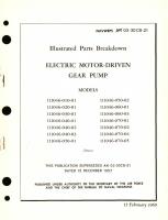 Illustrated Parts Breakdown for Electric Motor-Driven Gear Pump Models 111046 