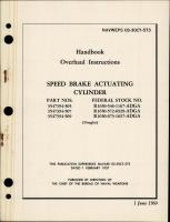 Overhaul Instructions for Speed Brake Actuating Cylinder