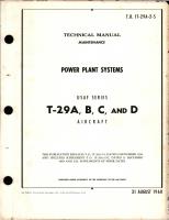 Maintenance for Power Plant Systems for T-29A, T-29B, T-29C and T-29D