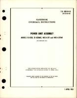 Overhaul Instructions for Power Unit Assembly - Models EE-4330, EE-4330M2, WEE-4-371, and WEE-4-371M1
