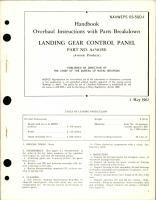 Overhaul Instructions with Parts Breakdown for Landing Gear Control Panel - Part A4503M1 