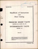 Instructions with Parts Catalog for Pressure Relief and Intermediate Valve