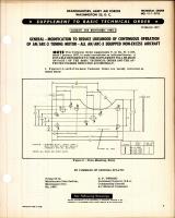 Modification to Reduce Likelihood of Continuous Operation of AN/ARC-3 Tuning Motor