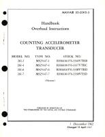 Overhaul Instructions for Counting Accelerometer Transducer Model No. 261-1, 261-4, 261-6, 261-7, Type No. MS25447-1, MS25447-4, MS25447-6, MS25447-7