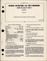 Overhaul Instructions with Parts Breakdown for Engine Fire Shut Off  Switch - G-57736 