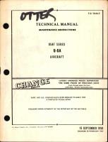 Maintenance Instructions for U-6A
