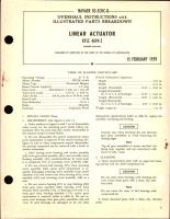 Overhaul Instructions with Illustrated Parts Breakdown for Linear Actuator - KYLC 4694-2 