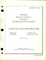 Operation and Service Instructions with Illustrated Parts Breakdown for Magnetic Detector Simulator - Part KT319809-2