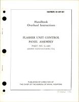 Overhaul Instructions for Flasher Unit Control Panel Assembly - Part G-4465