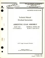 Overhaul Instructions for Arresting Gear Assembly - Part CV15-664002-12