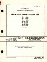  Overhaul Instructions for Hydraulic Flow Regulator 196, 1962, 199, 326 Series 