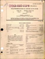 Overhaul Instructions with Parts Breakdown for Electromechanical Linear Actuator - Part 31534-1