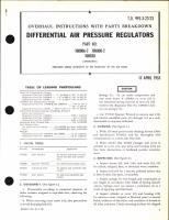 Overhaul Instructions with Parts breakdown for Differential Air Pressure Regulators 