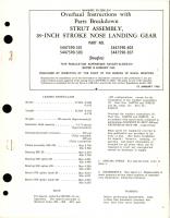 Overhaul Instructions with Parts Breakdown for 18-Inch Stroke Nose Landing Gear Strut Assembly