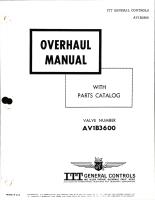 Overhaul with Parts Catalog for Solenoid Shutoff Valve - Part AV1B3600 